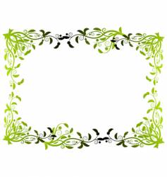 Flower border vector image