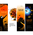Halloween banners vector image