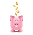 Object piggy bank vector image