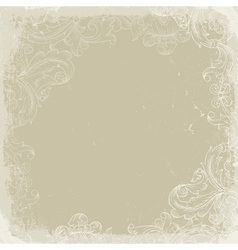 Vintage background beige vector image