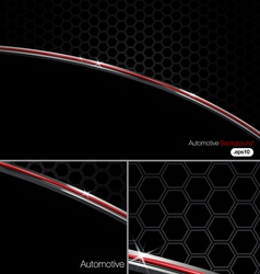 Black n Chrome Automotive Background vector image