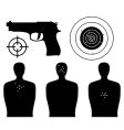 Shooting gallery vector image