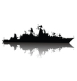 Ship silhouette vector image
