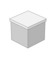 Gift box in outline style Gift box in outline style vector image