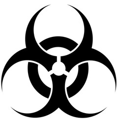 Biohazard symbol vector image