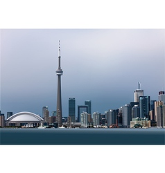 View of Toronto vector image