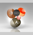 Circle banner template Circle banner template vector image