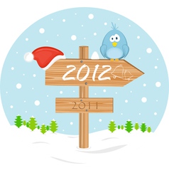 2012 christmas sign vector image