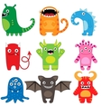 Monster set vector image