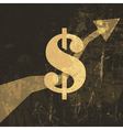 Retro dollar sign vector image