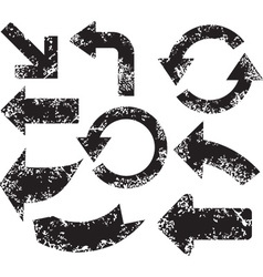 Set of arrow icons vector image