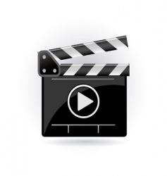 Clapper board vector image