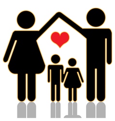 Family home vector image