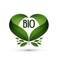 Bio Logo icon sign emblem template Bio Logo icon sign emblem template vector image