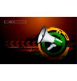 Modern background megaphone vector image
