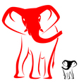 Elephant vector image