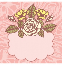 Floral background vector image