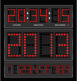 Digital Clock vector image