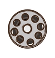 Film tape reel icon image Film tape reel icon image vector image