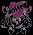 Stone tattoo design vector image