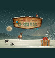 Winter landscape vector image