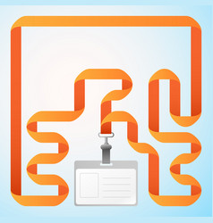 Identification card vector image