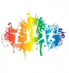 Jumping vector image