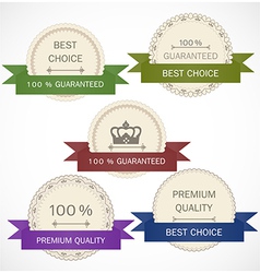 Vintage labels collection vector image