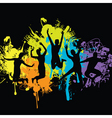 Jumping vector image