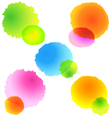 Colorful watercolor splashes vector image