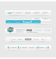 Web site design menu Web site design menu vector image