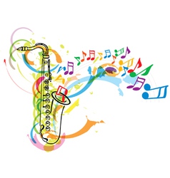 Saxophone vector image