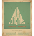 Retro Christmas Greeting Card vector image