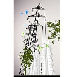High rise building vector image