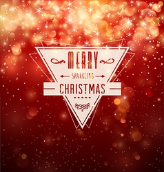 Merry Sparkling Christmas vector image
