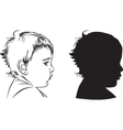 Profile baby vector image