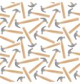 Hammer seamless pattern vector image