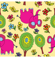 Elephant pattern vector image