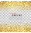 Gold glitter texture with sparkles vector image