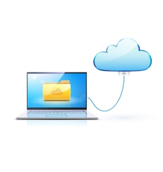 Cloud computing concept vector image