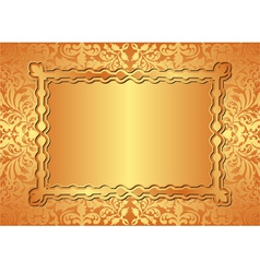 Golden background vector image