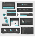 Website template UI elements vector image