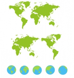 Maps set vector image