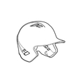 Baseball ball vector image