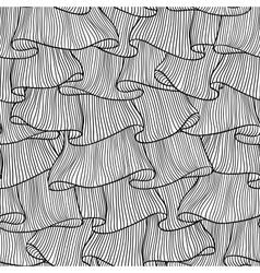 Sketch Lace frills seamless pattern vector image