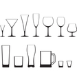 Set of glasses vector image