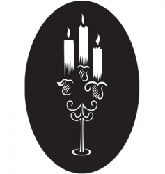 Candlesticks vector image