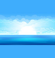 sea landscape background design vector image