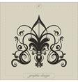 Graphic Element Flourish vector image