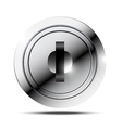 Metallic keyhole vector image